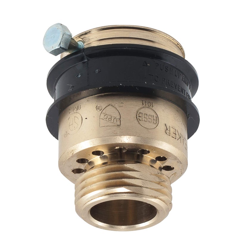 Watts LF8 3/4" Lead-Free Brass Hose Connection Vacuum Breaker Backflow Preventer, Manual Drain, Break Away Screw, Rubber Diaphragm & Disc, Indoor/Outdoor, Maximum Pressure 125 psi - Image 1
